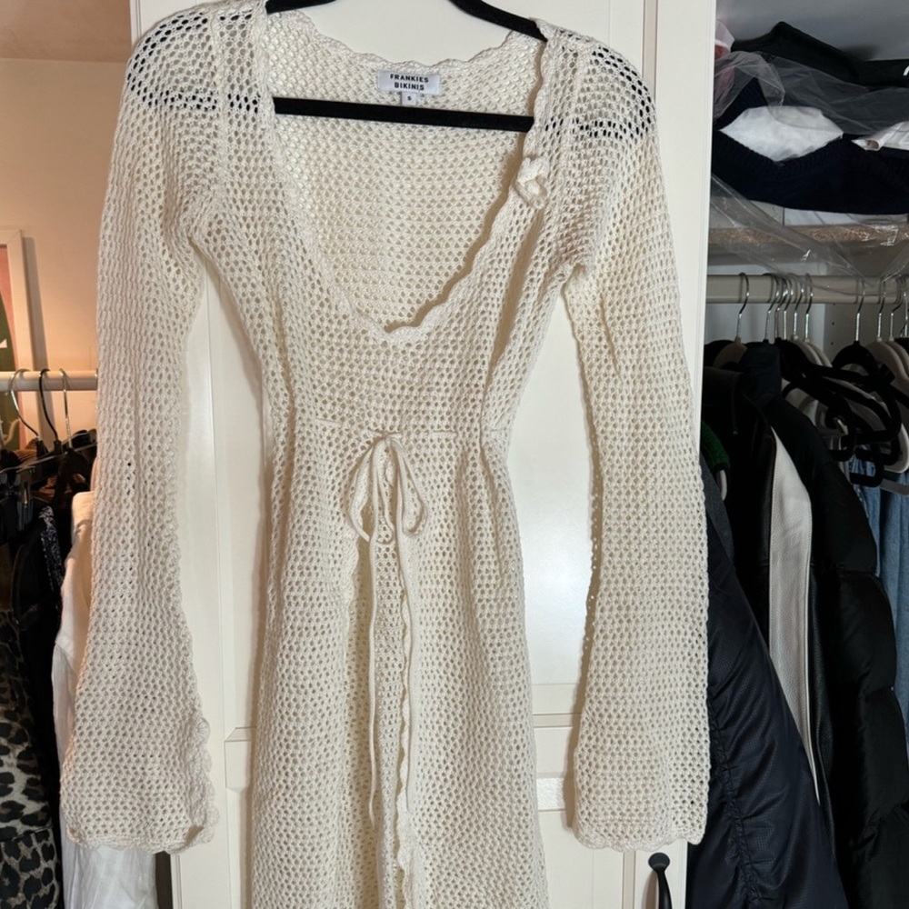 Frankie’s Bikinis Collette Crochet beach cover up